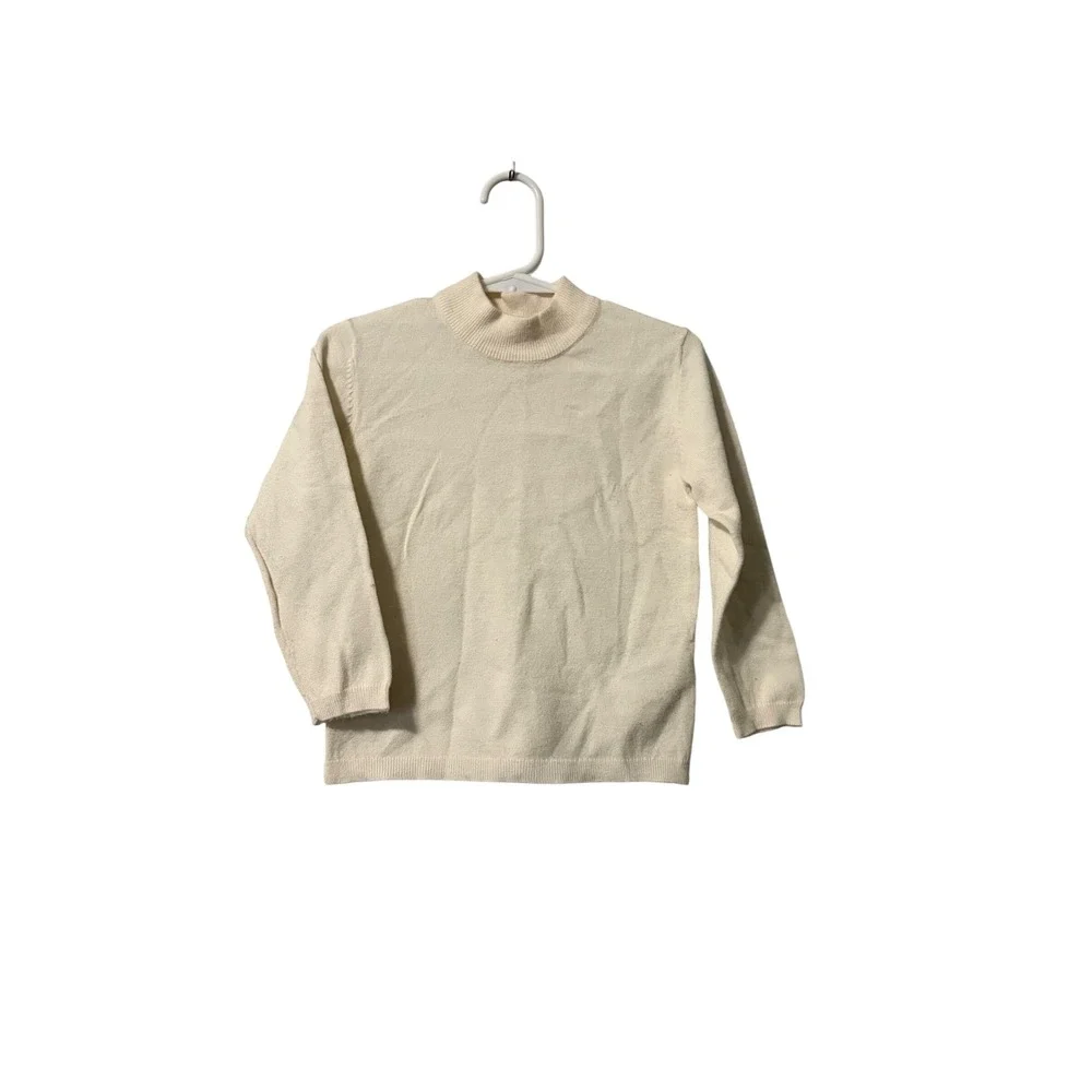 ZARA Kids Cream‎ Mock Neck Long Sleeve Sweater Size 2-3 Years